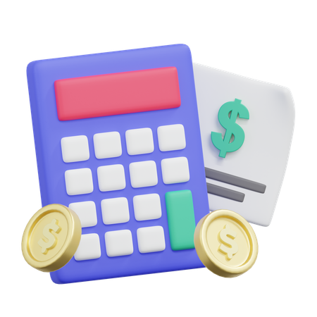 Investment Calculation  3D Icon