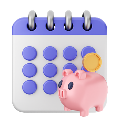 Investment Calendar  3D Icon