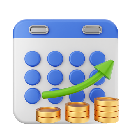 Investment Calendar  3D Icon