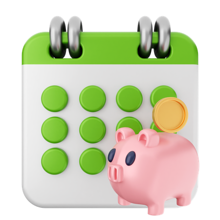 Investment Calendar  3D Icon