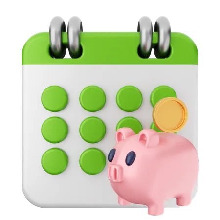 Investment Calendar  3D Icon