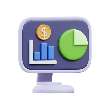 Investment Chart  3D Icon