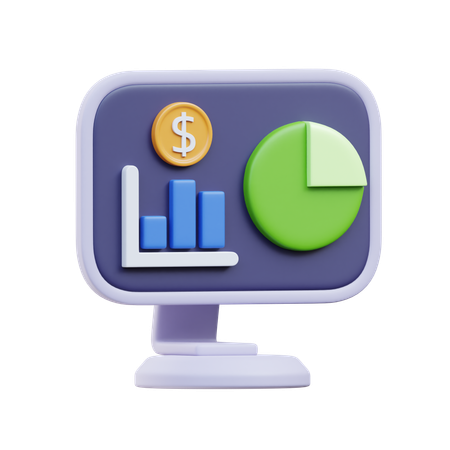 Investment Chart  3D Icon