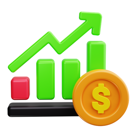 Investment Chart  3D Icon