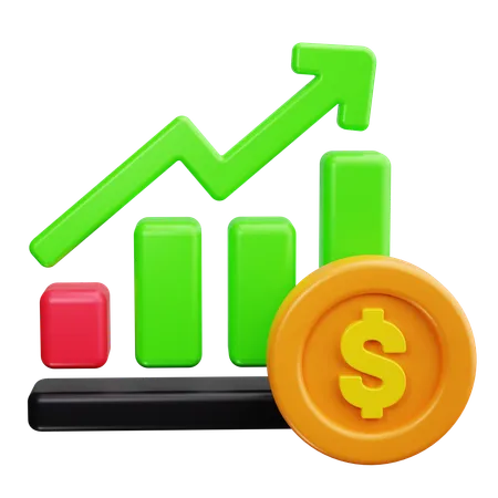 Investment Chart  3D Icon