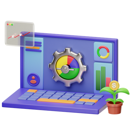 Investment Dashboard  3D Icon