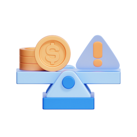 Investment Decision Scale  3D Icon