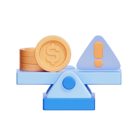 Investment Decision Scale  3D Icon