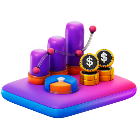 Investment Diagram  3D Icon