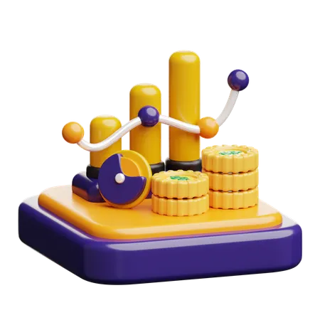 Investment Diagram  3D Icon