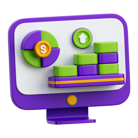 Investment Diagram  3D Icon