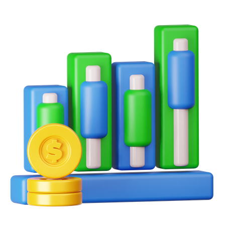 Investment Diagram  3D Icon