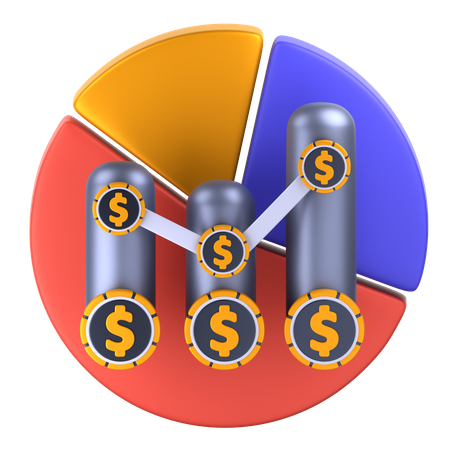 Investment Diagram  3D Icon