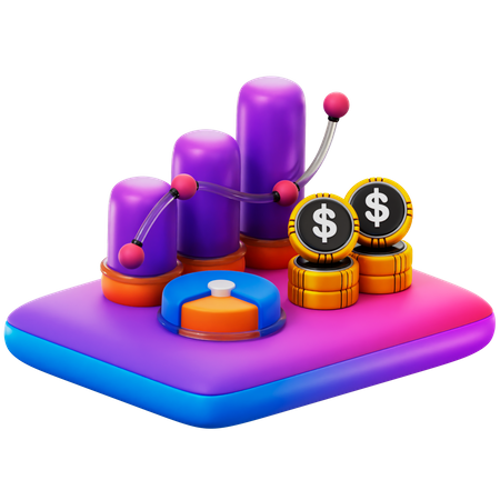 Investment Diagram 3D Icon