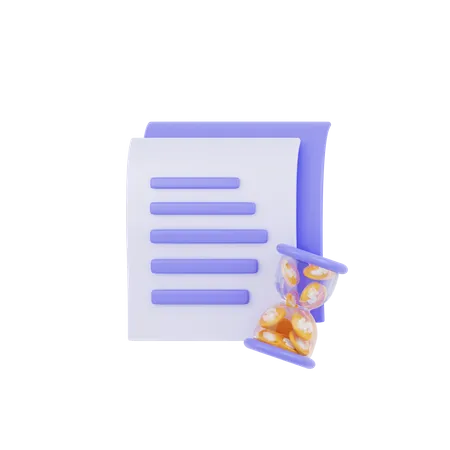 Investment Document  3D Icon