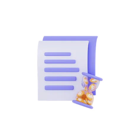 Investment Document 3D Icon