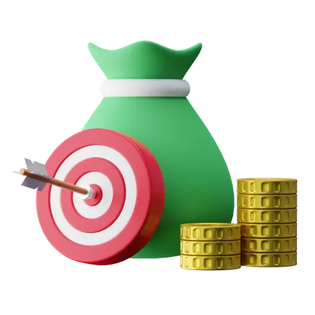 Investment Financial Goal  3D Icon