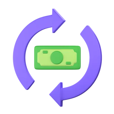 Investment Flow 3 D Investment Icon 3D Icon