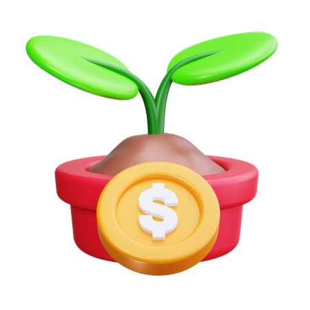 Investment Growt  3D Icon