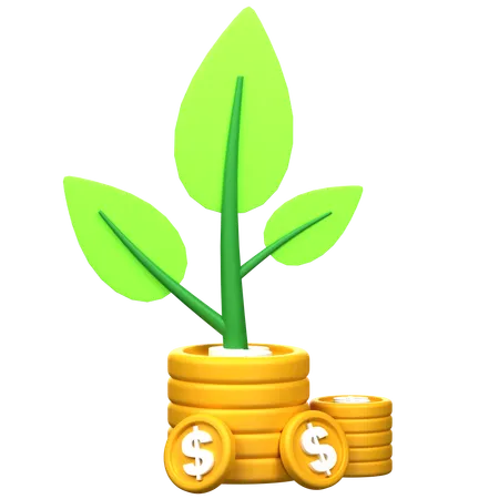 Investment Growth  3D Icon