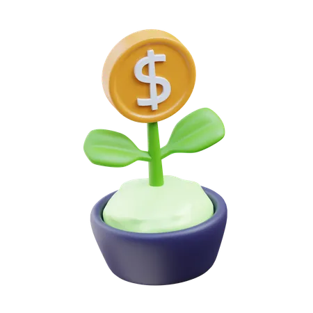 Investment Growth 3 D Icon 3D Icon
