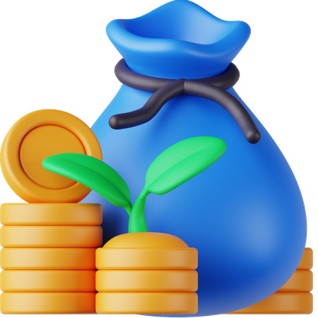 投資の成長  3D Icon