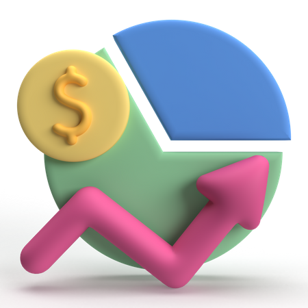 Investment Growth  3D Icon