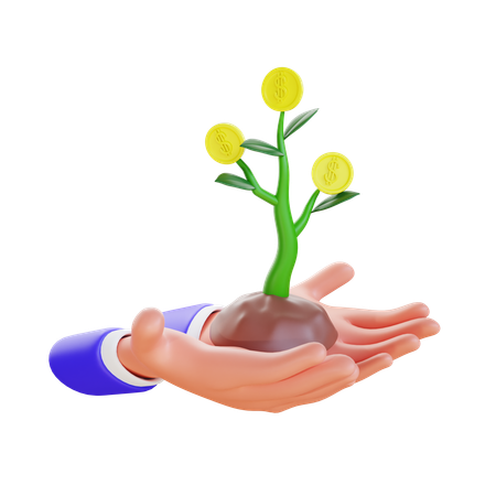 Investment Growth  3D Icon