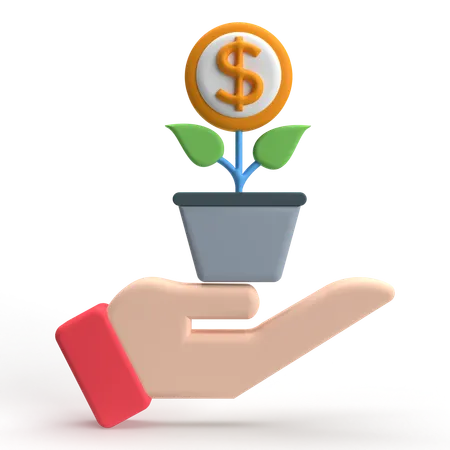 Investment Growth  3D Icon