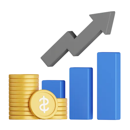Investment Growth  3D Icon