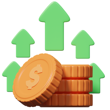 Investment Growth  3D Icon