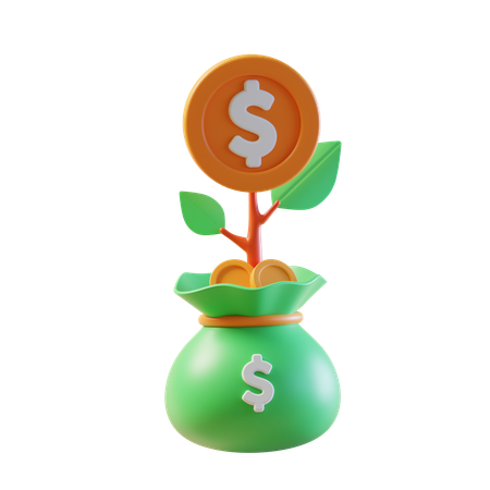 Investment Growth  3D Icon
