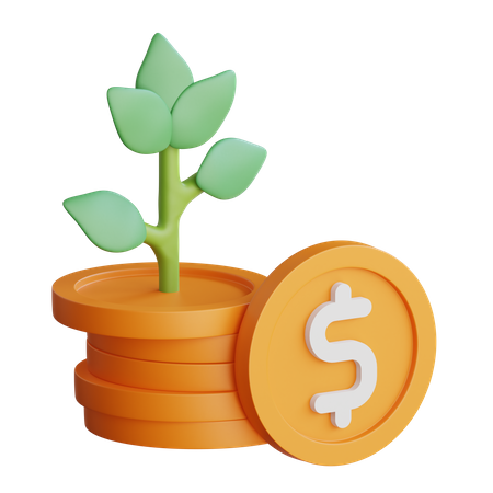 Investment Growth  3D Icon