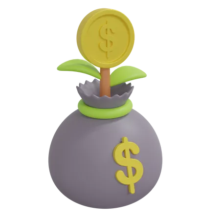 Investment Growth  3D Icon