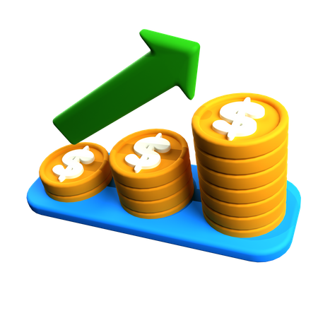 Investment Growth  3D Icon