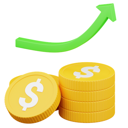 Investment Growth  3D Icon