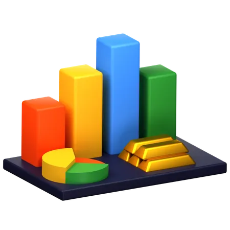 Investment Growth  3D Icon