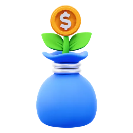 Investment Growth  3D Icon