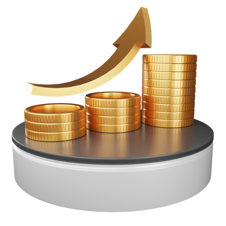 Investment Growth  3D Icon