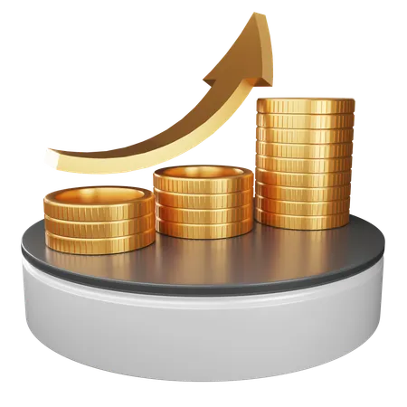 Investment Growth  3D Icon