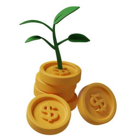 Investment Growth  3D Icon