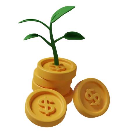 Investment Growth  3D Icon