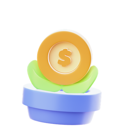 Investment Growth  3D Icon