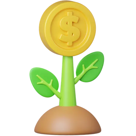 Investment Growth  3D Icon