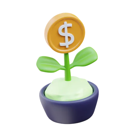 Investment Growth  3D Icon