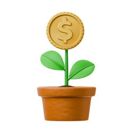 Investment Growth  3D Icon