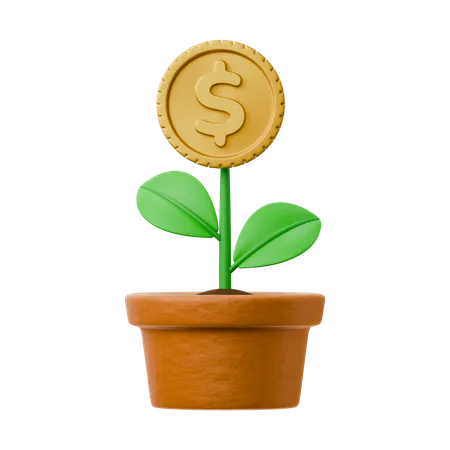 Investment Growth  3D Icon