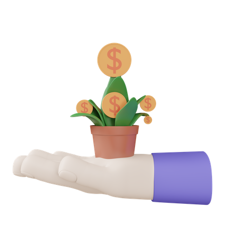 Investment Growth  3D Icon