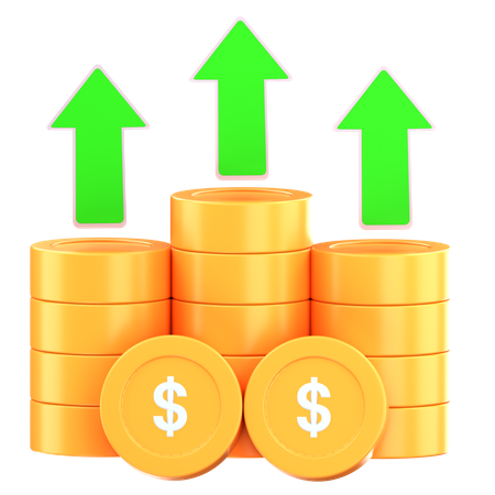 Investment Growth  3D Icon