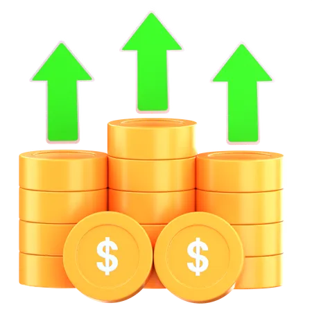 Investment Growth  3D Icon